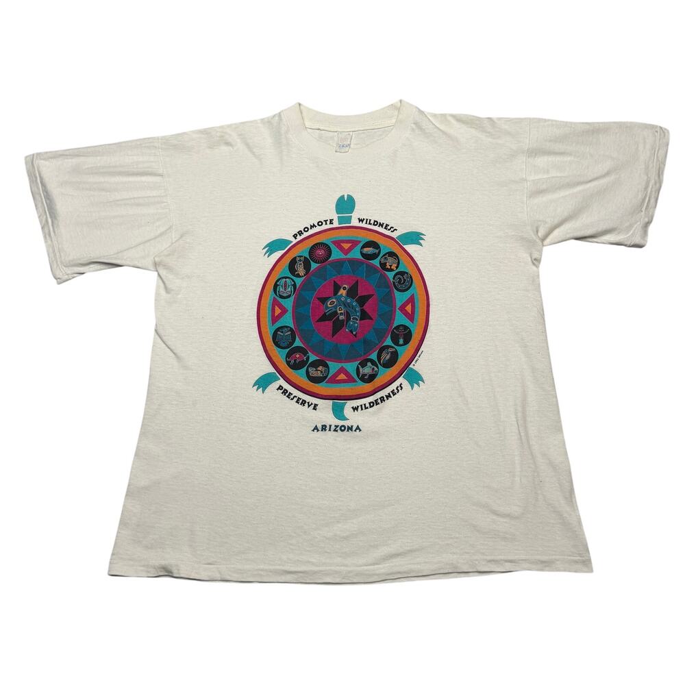 Vintage 1995 Southwestern Arizona Promote Wildness Sea Turtle T Shirt XL